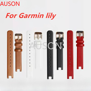 適用於 Garmin Lily 皮革智能手錶錶帶 健身運動錶帶手鍊替換配件 Garmin Lily 保護膜