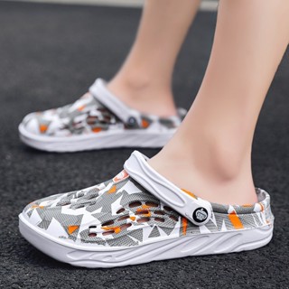 拖鞋男兩穿夏季新款49碼大尺碼洞洞鞋潮流輕便涼鞋Beach shoes