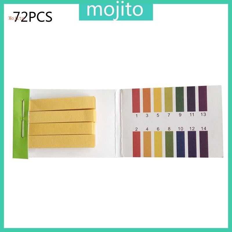 Mojito 72 片水族試紙 pH 1-14 快速結果水土化妝品測試