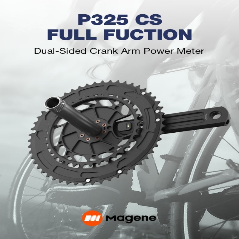 Magene P325 CS全派雙面功率計左右平衡50-34T 52-36T 53-39T超輕自行車動力曲柄