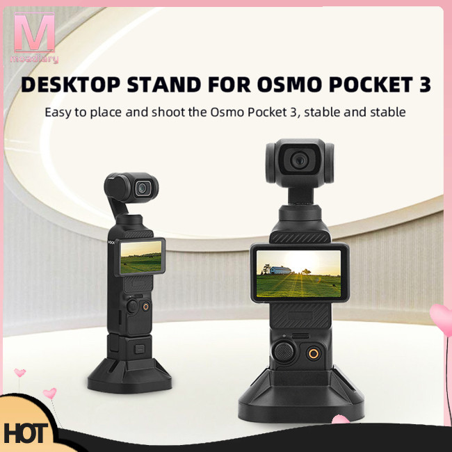 Moadiary 相機安裝底座支架 ABS 手持相機拍攝底座支架兼容 OSMO Pocket 3 相機支架