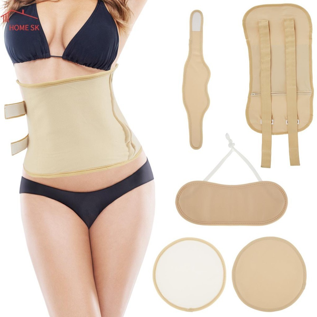 3 件套頸部腰部精油包套裝帶胸墊可水洗可重複使用精油包裹防漏腰頸胸 SHOPSKC5232