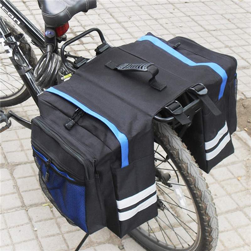 山地自行車攜帶包後架自行車後備箱行李箱雙面後座騎行包