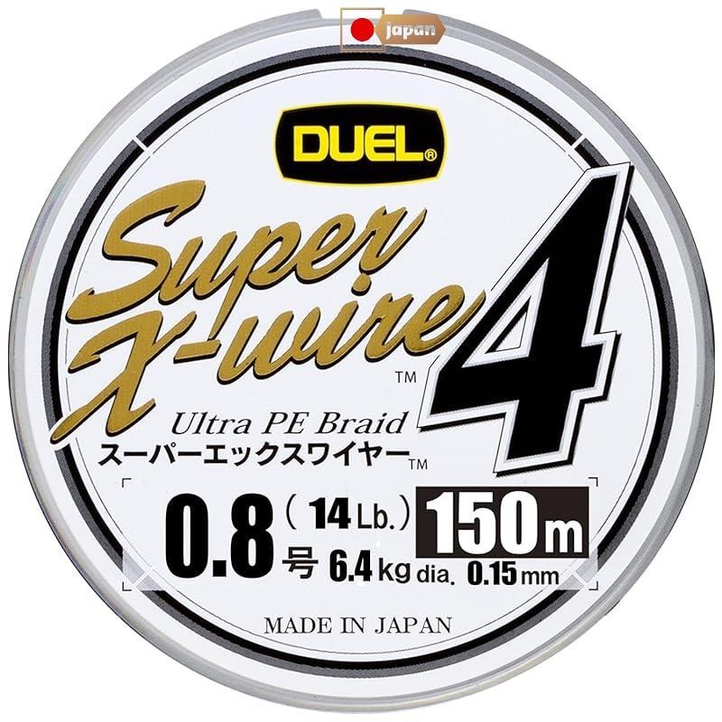 DUEL（デュエル）PE线0.8号Super X-wire 4（超级X线4）150米0.8号S银色H3580-S