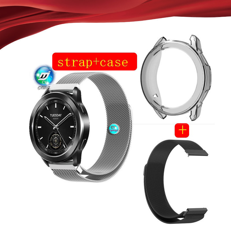 XIAOMI XIAOMI MI 小米手錶 S3 錶帶金屬錶帶不銹鋼錶帶小米手錶 S3 錶帶運動腕帶小米手錶 S3 外殼