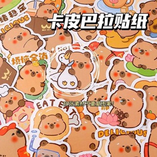 60 件/套動漫水豚貼紙卡哇伊卡通貼紙兒童玩具貼花 DIY 水瓶筆記本電腦行李防水貼紙兒童節禮物