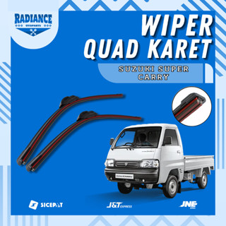 SUZUKI 鈴木 Super Carry Pickup無框四方橡膠雨刷1套2件不帶鐵架
