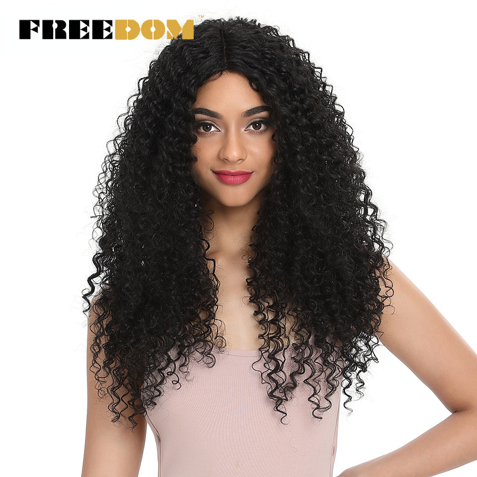 Noble Hair 26 英寸合成蕾絲假髮黑色假髮非洲裔美國長捲曲耐熱纖維假髮適合黑人女性