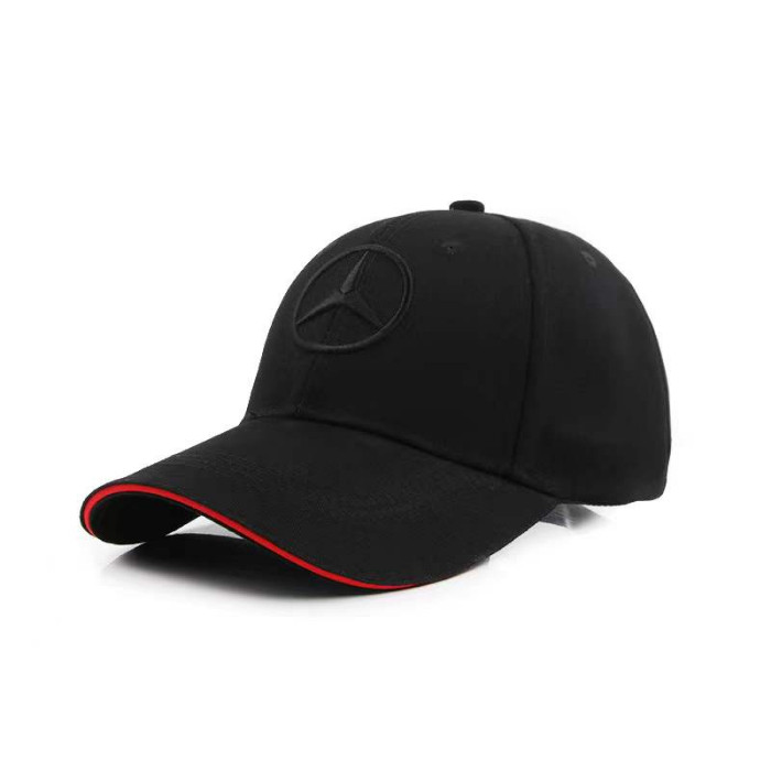 超帥版型   訂製AMG賽車帽子四季戶外賓士棒球帽BENZ刺繡鴨舌帽訂製logo