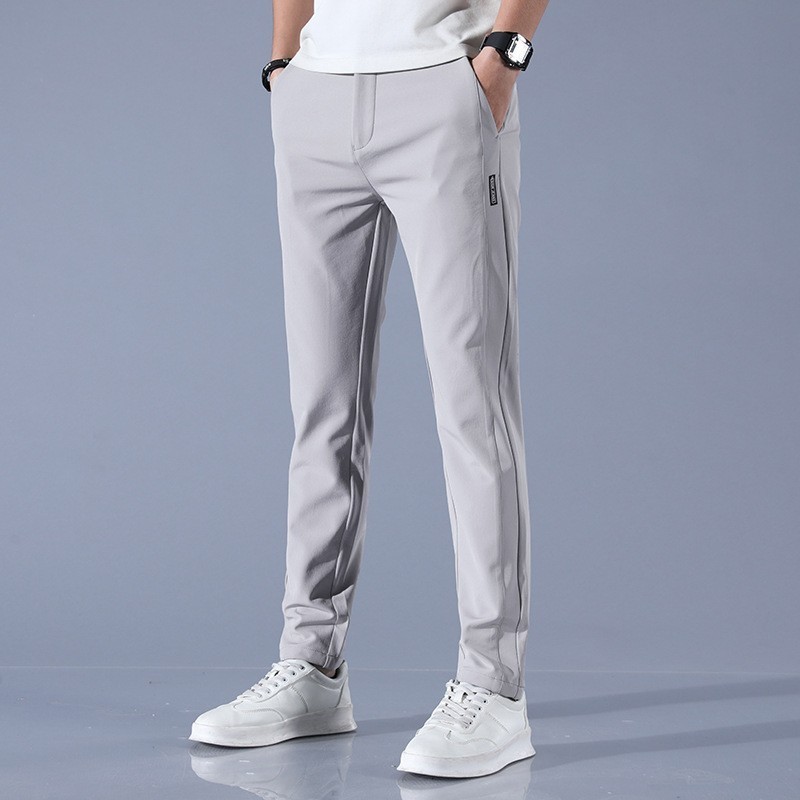 高爾夫球男士休閒褲緊身彈力潮流褲子薄款冰涼golf長褲運動男球褲