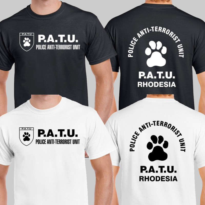 Rhodesia 英國南非警察反恐部隊 PATU T 恤美國尺碼