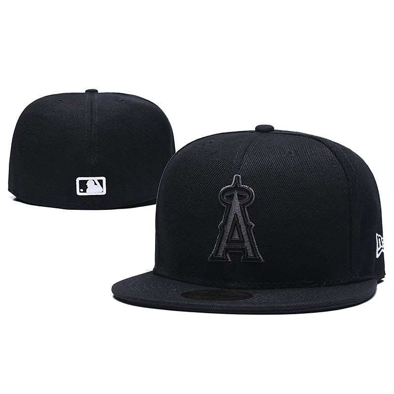 New Era 高品質 MLB Angels Anaheim 帽子修身男式女式 59Fifty 帽子全封閉合身運動帽刺繡