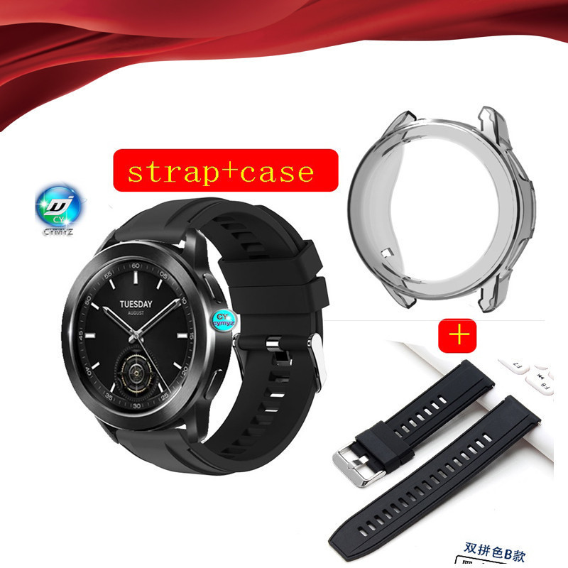 XIAOMI MI XIAOMI 小米手錶 S3 錶帶小米手錶矽膠錶帶 S3 錶帶運動腕帶小米手錶 S3 手機殼屏幕保護