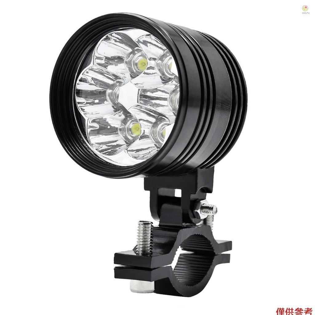 Casytw 1PCS 超亮白色摩托車 60W LED 射燈頭燈防水射燈頭燈駕駛霧燈 6000K