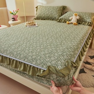北歐風 泡泡棉床包 四季通用 花邊床包組 單人床包 雙人床包 加大床包 多種花色 舒適裸睡 床單 床罩 床包 枕頭套