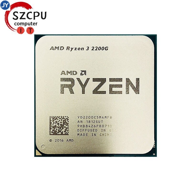 【現貨】amd Ryzen 3 2200g R3 2200g 3.5 GHz Zen 0.014 四核四線程 CPU 處