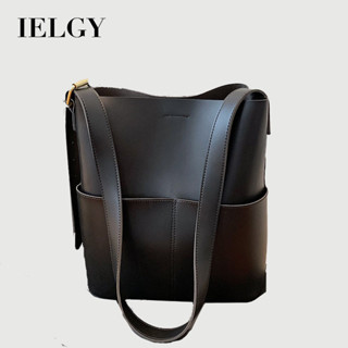 IELGY 時尚潮流百搭高質感大容量設計感單肩斜挎水桶包