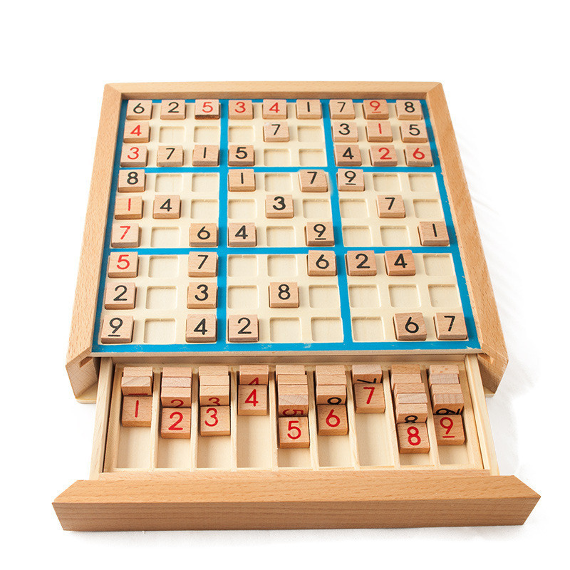數獨遊戲棋木製九宮格學生邏輯思維兒童益智桌遊玩具