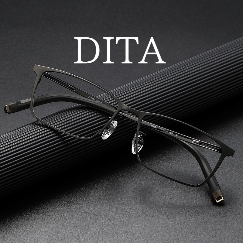 【Ti鈦眼鏡】Dita同款 純鈦眼鏡框 男士商務眼鏡架 80859大臉眼鏡 方形加寬眼鏡架 全框眼鏡 可配近視眼鏡