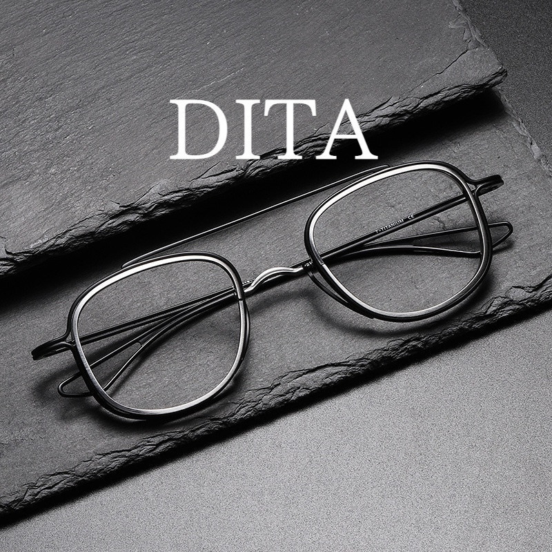 【Ti鈦眼鏡】純鈦眼鏡框 Dita同款眼鏡框裝飾ins風 118時尚可配近視眼鏡 防藍光眼鏡 光學眼鏡架