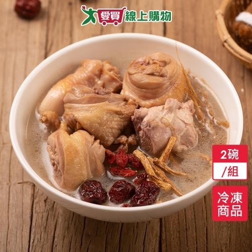 佳佳人蔘雞2碗/組(900G/碗)【愛買冷凍】