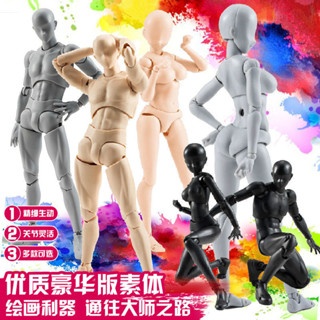 【台灣熱賣】SHF素體關節可動男女動漫畫人物手辦 人體模型 美術繪畫畫參考人偶