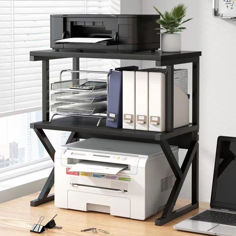 印表機架置物架影印機辦公室桌面文件分層掃描儀檯面顯示器收納架