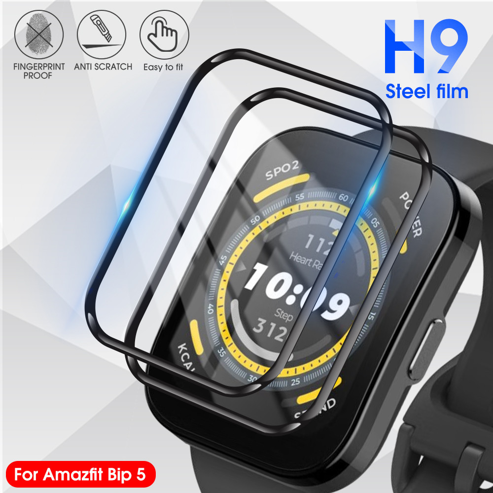 3d曲面軟邊透明屏幕保護膜適用於華米amazfit Bip 5智能手錶全覆蓋複合軟膜非玻璃保護膜