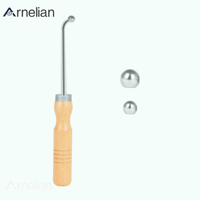 Arnelian 小號維修工具專業管樂器頸部維修保養工具帶 2 個鈑金球