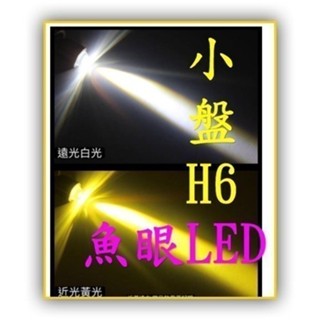 小皿燈jog/bws Yamaha vino50二行程小盤h6燈炮 LED大燈 機車魚眼大燈 LED魚眼大燈 魚眼燈炮