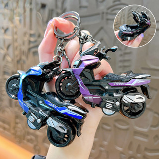 創意合金回力輪機車鑰匙扣 模擬玩具車模型鑰匙扣 汽車鑰匙吊飾 書包吊飾 節日小禮品