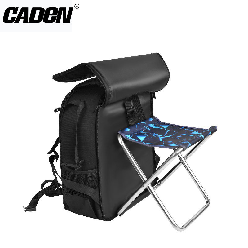 CADeN卡登戶外耐用攝影單眼相機後背包 D6七代子母包帶凳子相機包