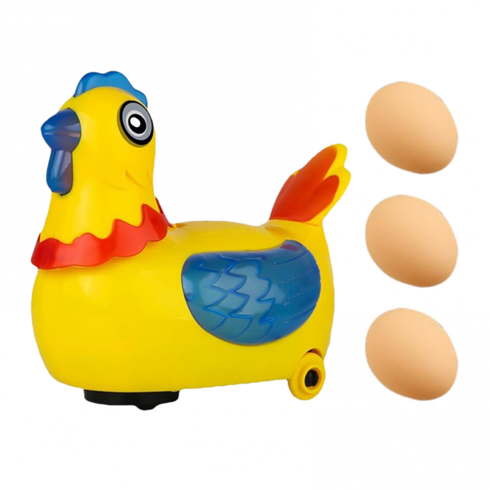 Yl 兒童電動母雞下蛋行走玩具音樂互動益智玩具男孩女孩生日聖誕節