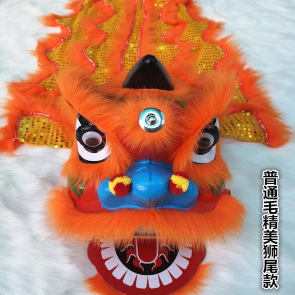【舞獅套裝】獅子頭舞獅兒童舞獅子玩具幼兒表演道具南獅舞獅子頭套裝醒獅