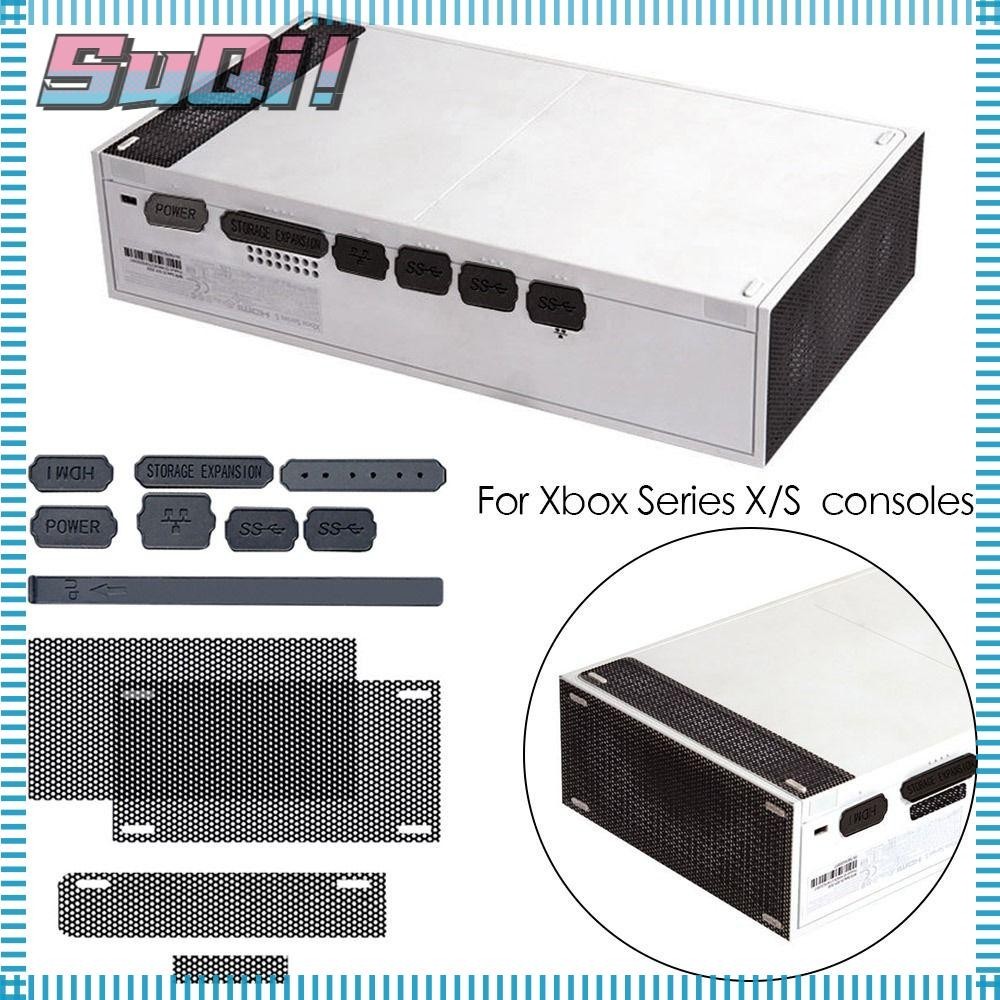 Hi-suqi 控制台防塵塞通用遊戲機適用於 Xbox Series X/S Mesh Filter 適用於 Xbox