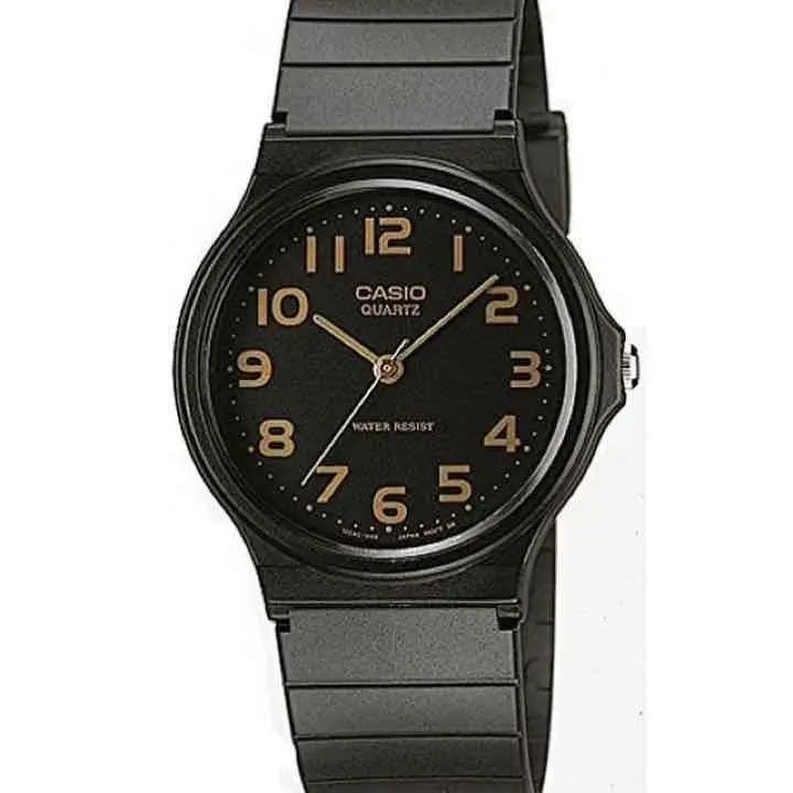 近全新 CASIO 手錶 MQ-24 STANDARD 金 黑色 mercari 日本直送 二手