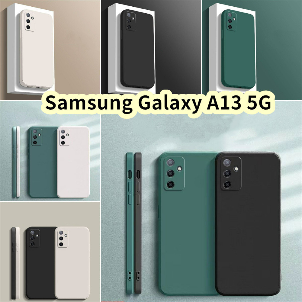 SAMSUNG 【吉田】適用於三星 Galaxy A13 5G 矽膠全保護殼防污彩色手機殼保護套