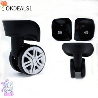 DEALSHOPA08行李箱輪子海關箱手推車零件橡膠車輪更換