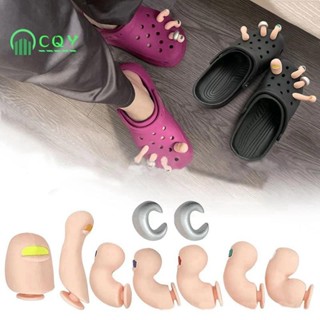 Crocs 木屐泡泡滑涼鞋 3D 腳趾掛飾套件,7 件裝兒童和成人趣味鞋飾裝飾套件