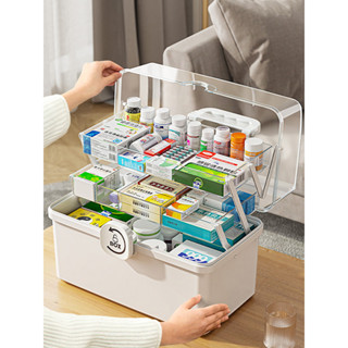 🔥免運優品🔥 醫藥箱家庭裝家用藥物藥品小收納盒多層大容量急救箱包藥醫療箱