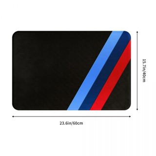 新款 BMW Logo (6) 浴室法蘭絨地墊 廁所衛生間防滑腳墊 茶几門口吸水地墊 速乾進門地毯 客廳沙發臥室洗手間地