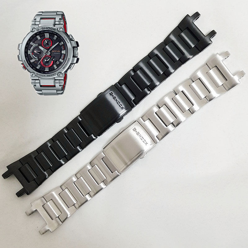 【新品特價】適配G-SHOCK錶帶mtg-b1000鋼帶精鋼實心MTGB1000手錶鏈不鏽鋼配件
