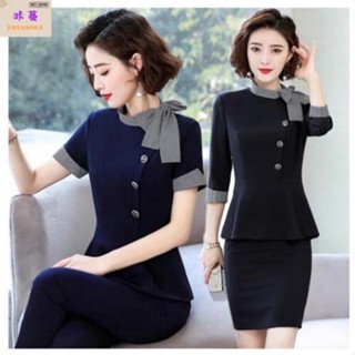 【咔蔓】質量保證 新品 乘務員空姐制服夏季酒店前臺美容院銷售職業套裝