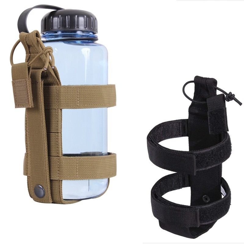 Fay 運動軍迷可調整水壺套帶保護套戰術附件腰包圓扁橢圓形保溫套水杯套袋