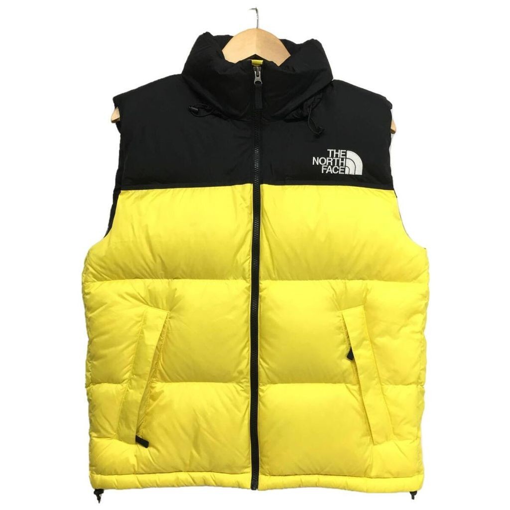 THE NORTH FACE 羽絨服 背心尼龍 黃色 日本直送 二手