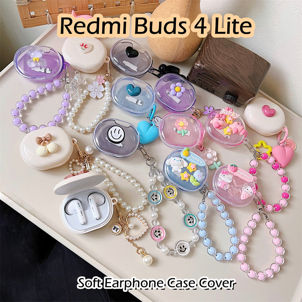 【imamura】適用於 Redmi Buds 4 Lite 保護套 DIY 可愛卡通小貓軟矽膠耳機套保護套