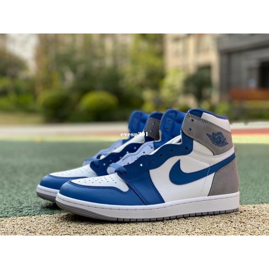特價 Air Jordan 1 High AJ1 白灰藍 實戰 防滑 籃球鞋 DZ5485-410
