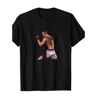 潮流格鬥MMA夜魔託尼弗格森Tony Ferguson拳擊印花T恤周邊純棉健身運動短袖0312