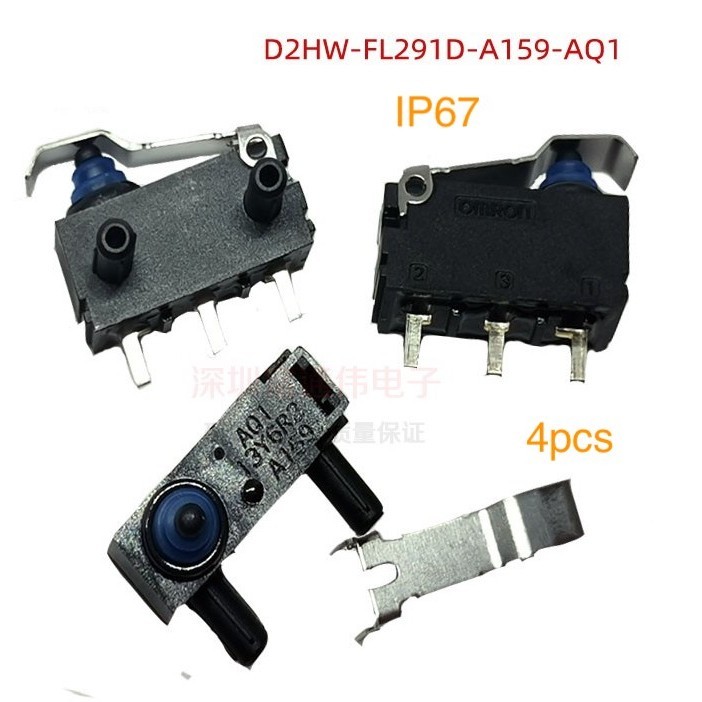 4 件防水防塵觸摸微動開關 D2HW-FL291D-A159-AQ1 帶把手用於車門鎖