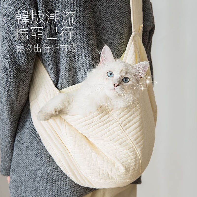 貓包ins斜背包寵物外出便攜貓背袋貓背包外帶出門貓咪外出包胸前